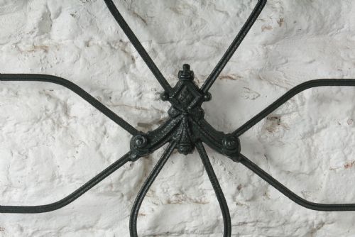 fig 2. Pleasingly simple Irish all iron no end double bed