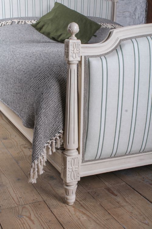 fig 2. Newly upholstered king size Empire style bed