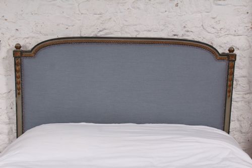 fig 1. Gorgeous newly upholstered Empire styling size bed