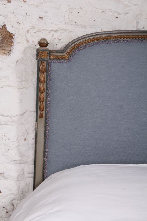 fig 2. Gorgeous newly upholstered Empire styling size bed