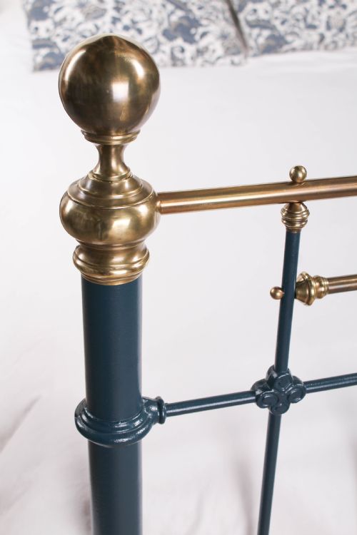 fig 1. Unique classic Victorian king size brass and iron bed