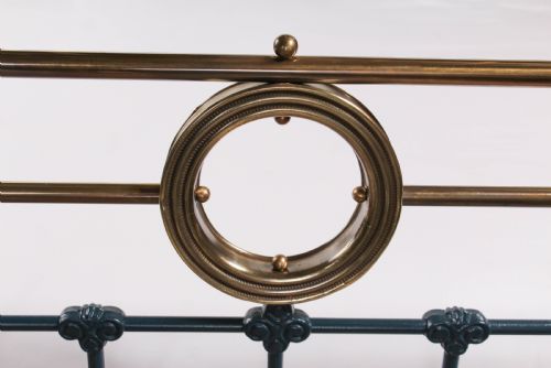fig 2. Unique classic Victorian king size brass and iron bed