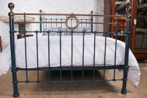 fig 3. Unique classic Victorian king size brass and iron bed