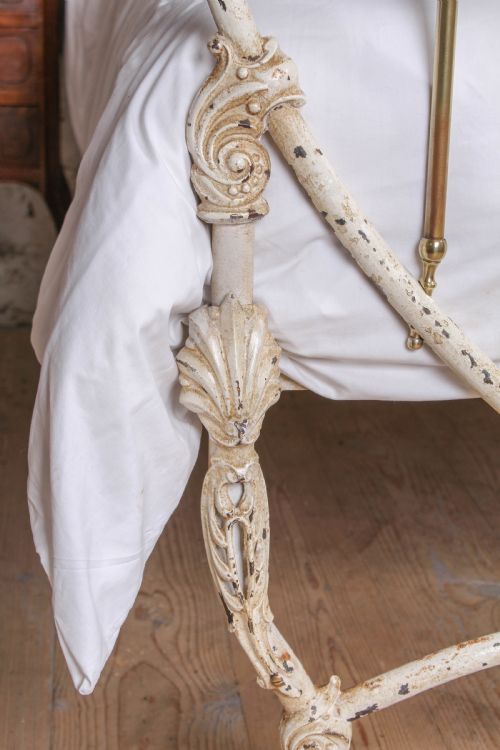 fig 3. Rare and Unique Victorian American Brass and Iron Double Bed