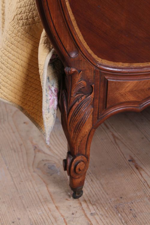 fig 2. Louis XV Style Double Bed with Gilded Edge Detail.