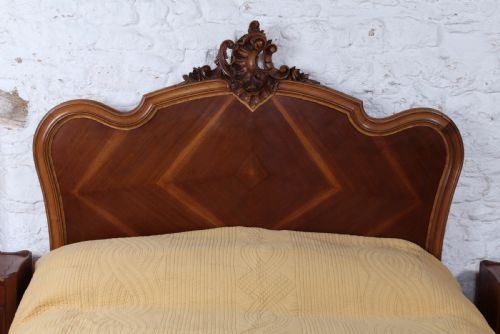 fig 3. Louis XV Style Double Bed with Gilded Edge Detail.