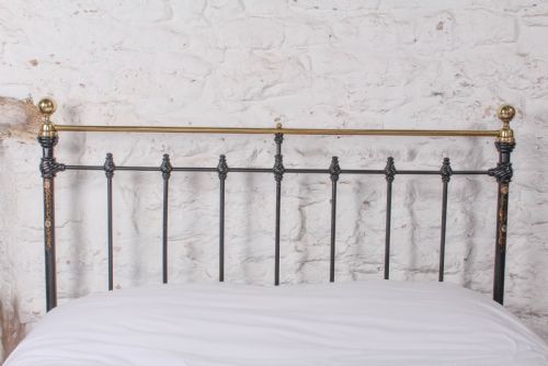 fig 2. All original classic Victorian double bed with transfers