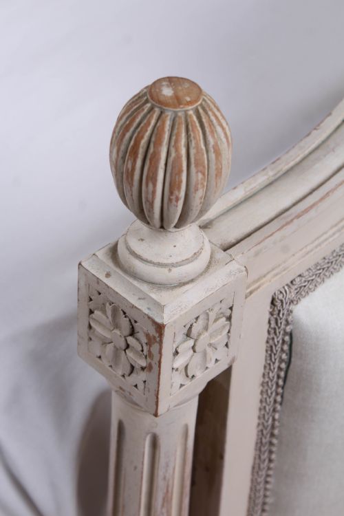 fig 1. King size Empire Style newly upholstered bed