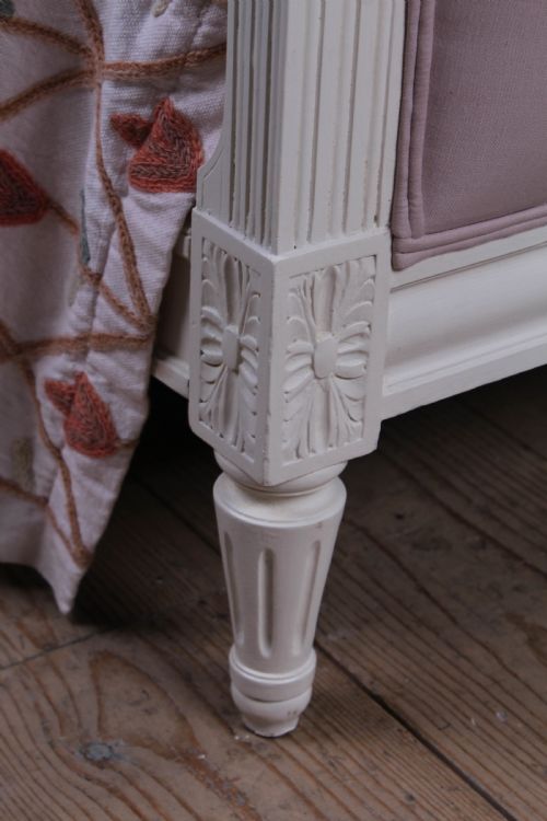 fig 2. Newly upholstered French Empire style king size bed