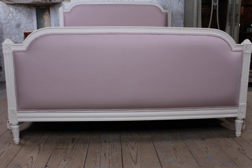 fig 3. Newly upholstered French Empire style king size bed