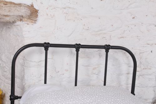 fig 1. Lovely simple pair of Staples utilitarian single iron beds (can be joined)