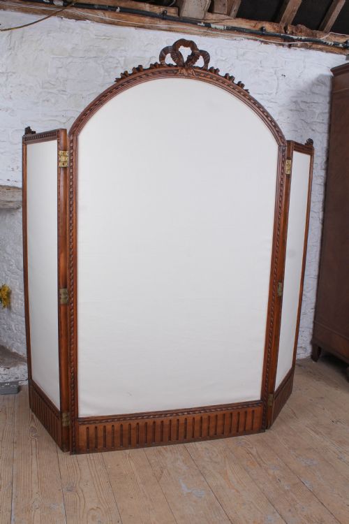 Beautiful Rare Carved French Walnut Screen
