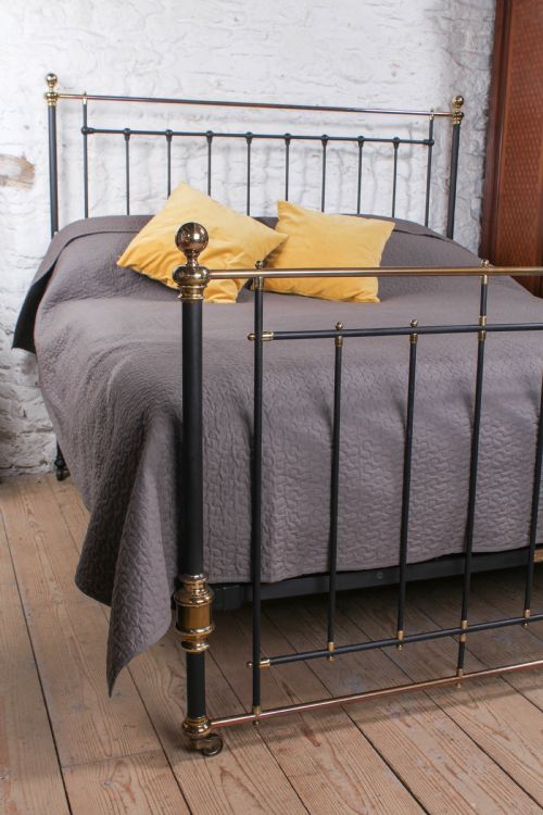 fig 1. Elegant Winfield super king size brass and iron bed