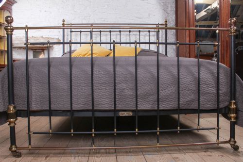 fig 4. Elegant Winfield super king size brass and iron bed