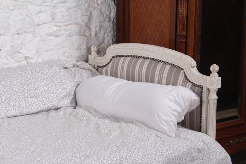 fig 3. Lovely newly upholstered painted French single day bed