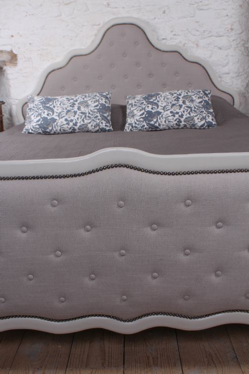fig 4. Delightfully crafted newly upholstered French super king size bed