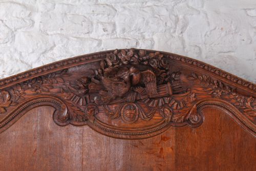 fig 2. Fabulously carved oak king size French marriage bed