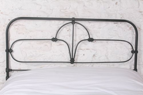 fig 2. Pleasingly Shaped All Iron Irish No End Double Bed