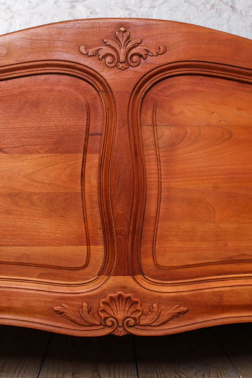 fig 2. Super king size French Louis XV style cherry bed