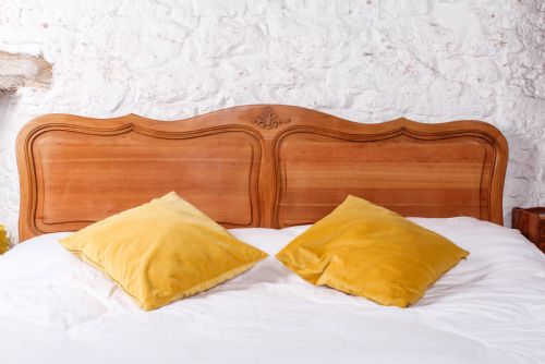 fig 3. Super king size French Louis XV style cherry bed