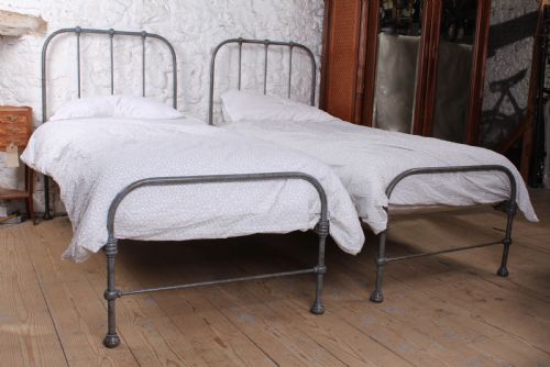 Charming Pair of Utilitarian Single Beds