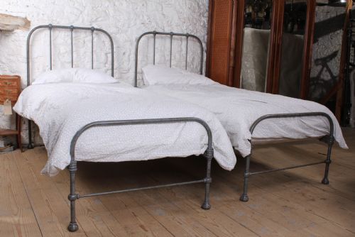 fig 1. Charming Pair of Utilitarian Single Beds