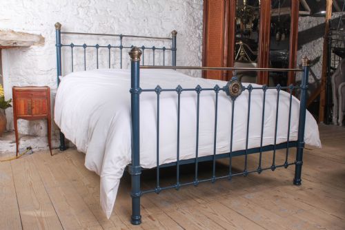 fig 1. Unique classic Victorian Brass and Iron King Size Bed