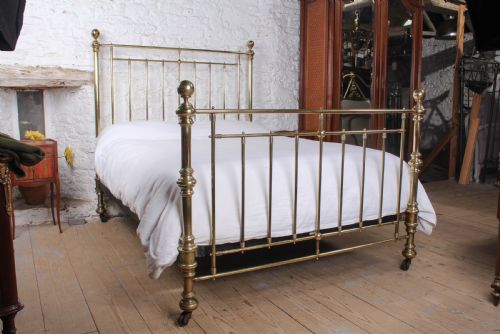 Beautiful Quality Victorian All Brass Bed by Maple and Co