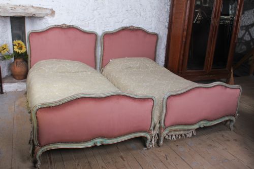 Sweet and Pretty Pair of Louis Xv Style Beds