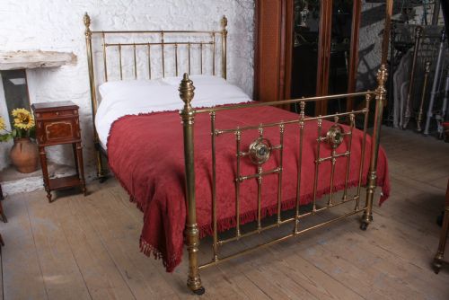 Handsome Good Quality All Brass Heals King Size Bed