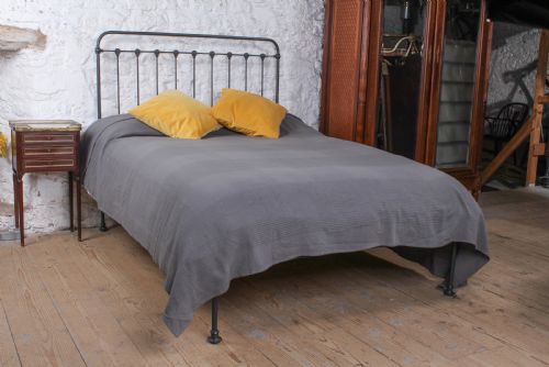 Stylish Simple All Iron No End Double Bed