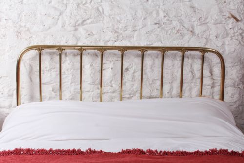 fig 1. Very rare simple shape with finesse king size brass bed