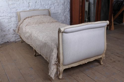 fig 1. Stylish and practical Louis XV Newly Upholstered Single/Day bed. 