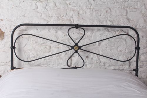fig 1. Lovely King Size Irish No end Bed with Brass Detail. 