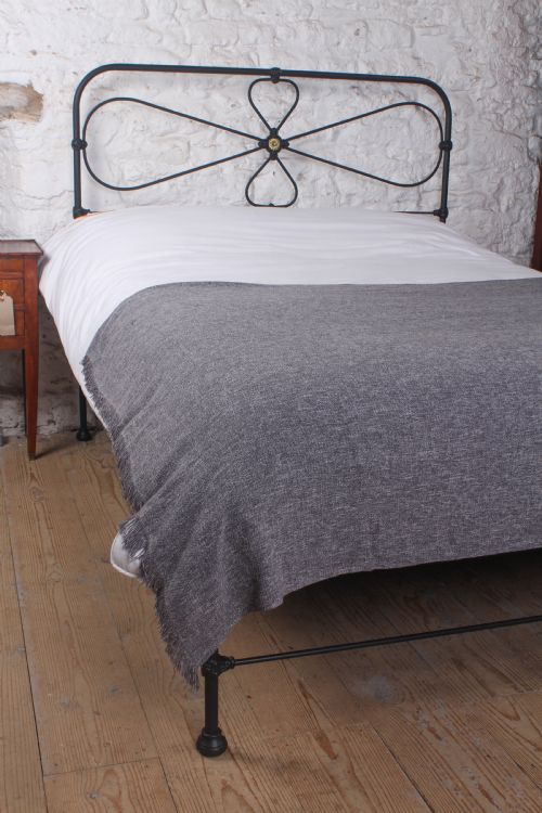 fig 5. Lovely King Size Irish No end Bed with Brass Detail. 