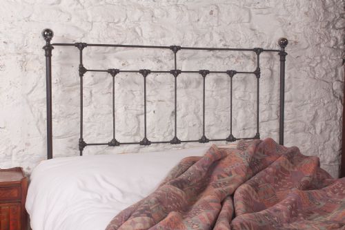 fig 2. Charming Double Victorian No End Bed with Original Brass 