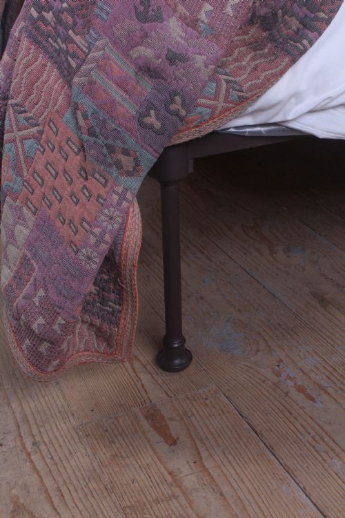fig 3. Charming Double Victorian No End Bed with Original Brass 