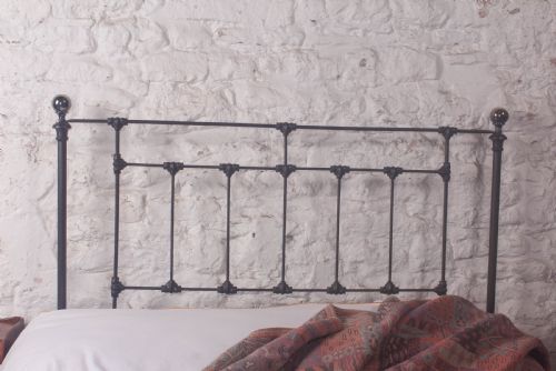 fig 4. Charming Double Victorian No End Bed with Original Brass 