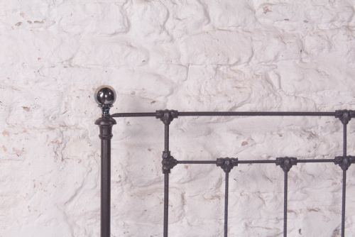 fig 5. Charming Double Victorian No End Bed with Original Brass 