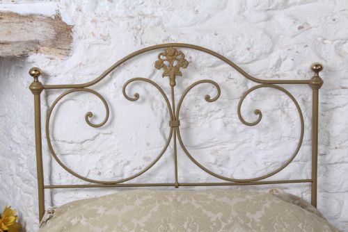 fig 1. Lovely Pair of Portuguese Forged Iron Single Beds (Can be Joined) 