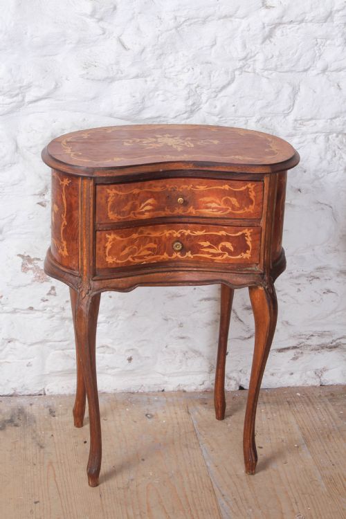 VERY NICE LOUIS XV STYLE KIDNEY SHAPED BEDSIDES - ADDITIONAL PHOTO 6