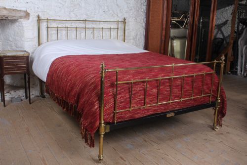 Classic Simple Victorian All Brass King Size Bed by Winfield