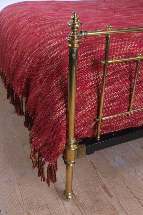 fig 1. Classic simple Victorian all brass king size bed by Winfield 