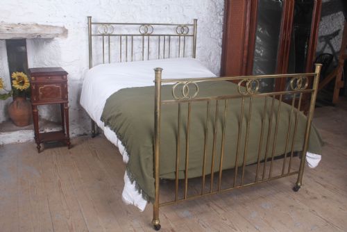 Charming Victorian All Brass Double Bed