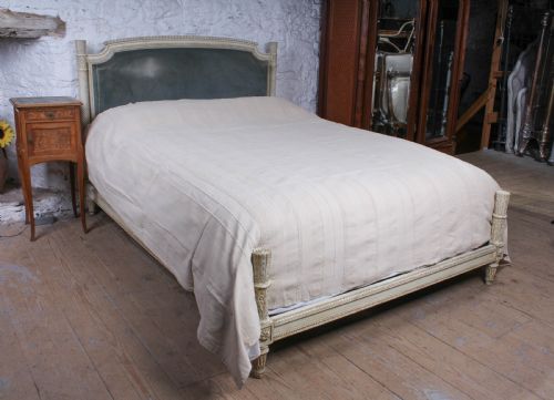 French Upholstered King Size Emperor Style Low End Bed