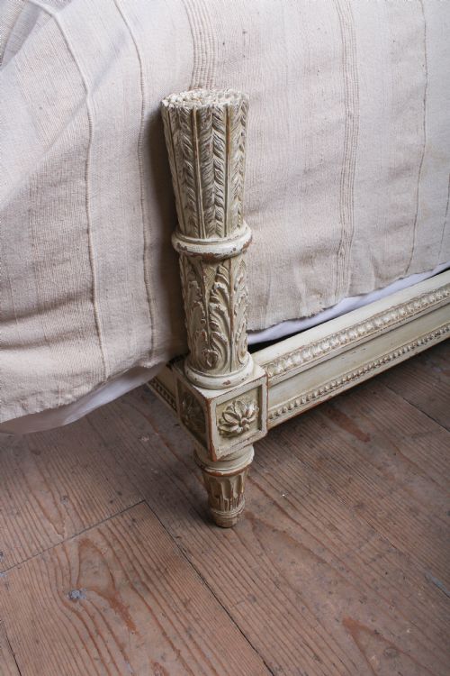fig 1. French upholstered king size Emperor style low end bed