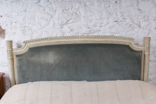 fig 3. French upholstered king size Emperor style low end bed