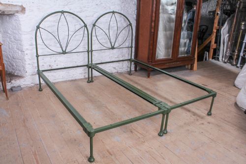 fig 1. Pair of Fashionable Geometric Single No End Beds