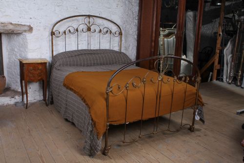 fig 1. Rare Find American Double Bed with Original Aged Finish