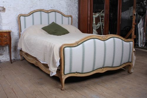 Lovely Louis Xv Style Upholstered King Size Bed